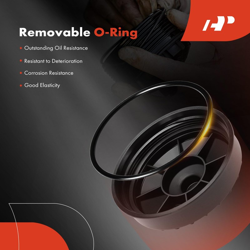 A-Premium Oil Filter Housing Cap Assembly Compatible with Dodge Ram