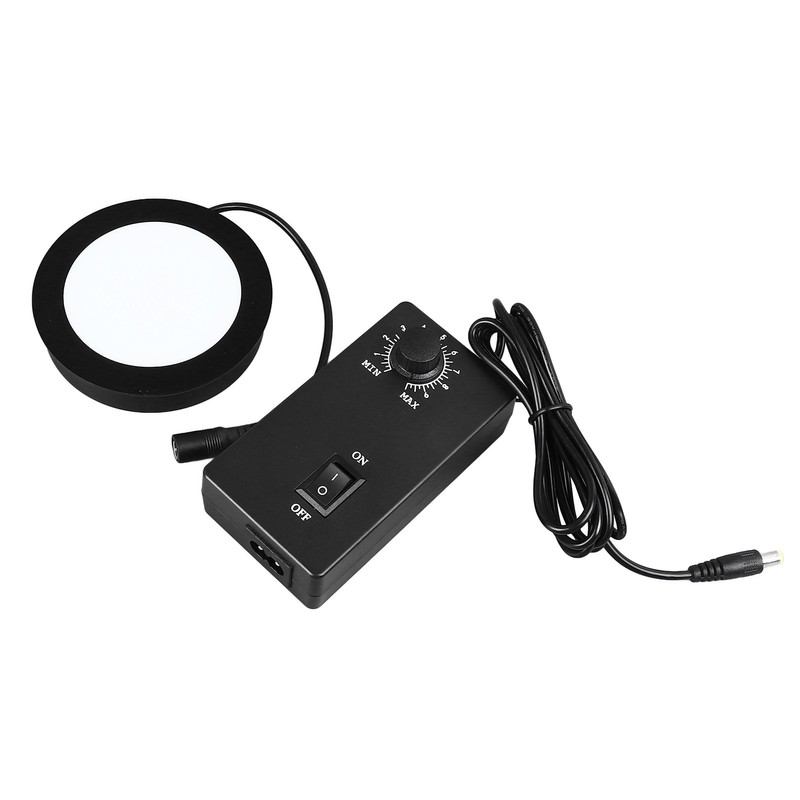 Microscope Bottom Light LED Adjustable Illumination Round Light Source 90‑260V
