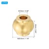 PATIKIL Lamp Solid Brass Neck, 2 Pcs Turned Brass Spindle