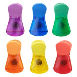 YAPKOLV Pack of 6 Sealing Clips Food Plastic Bag Clips Sealing Clip Bag Clips Freezer Bag Clips for Kitchen Office Nuts Snack (Multicoloured)