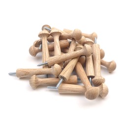 Screw in Oak Shaker Peg 3.5" - (Pack of 20)