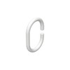 Interdeco Talent – Luina Curtain Rings White Plastic Oval Open