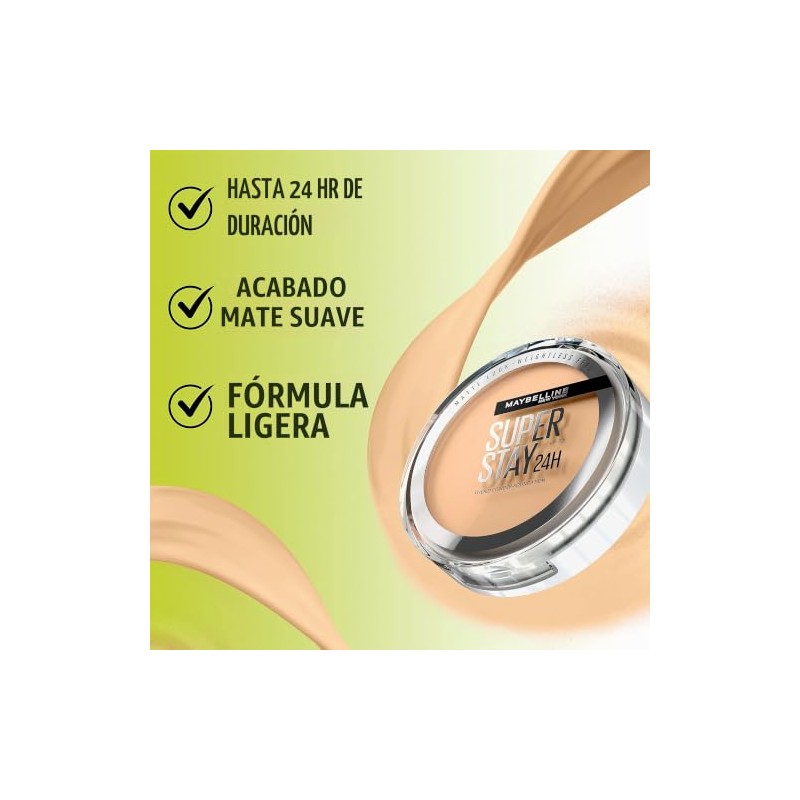 Maybelline Supertay Active Wear base de maquillaje en polvo 112
