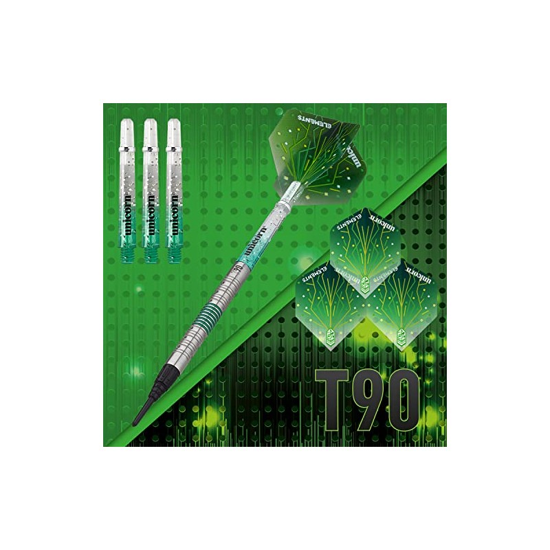 Unicorn T90 Core XL Darts - 90% Soft Tip -