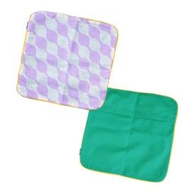 SWINGPLUS TARTA GELATINA Decorative Goods Spain Linen Organic Cotton Colorful Modern Cushion Cover with Piping 17.7 x 17.7 inches (45 x 45 cm) (Lavender)