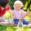 Gehydy Set of 2 Summer Gnome Flowers Decoration Spring Decoration