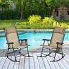 Yaheetech 26in Rocking Chair Outdoor Zero Gravity Folding Chairs Rocking