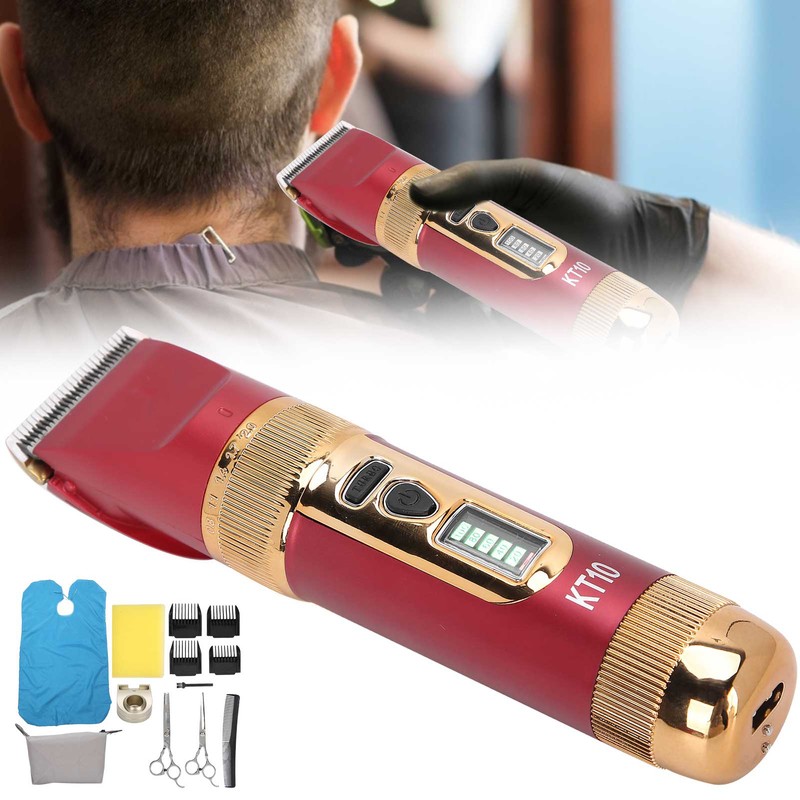 Hair Clipper Kit Rechargeable Men Hair Trimmer Barber Cutter for