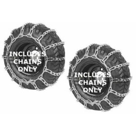 Raisman Set of 2 Snow Tire Chains 2 Link Zinc Plated 15x600x6, 15 X 6.00 X 6, 14x5.50x5