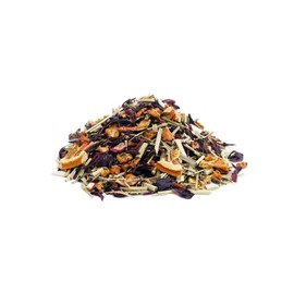 Fruit Tea Loose Sonnentee® Strawberry Orange Apple Hibiscus Lemongrass Orange Strawberry Fruit Tea with Strawberry Orange Flavour 250 g