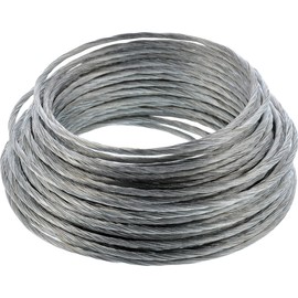 Hillman Steel Wire Rope Picture Hanging Wire, 25', Corrosion Resistant, Holds 30 lbs, Ideal for Crafts & DIY, Silver | 121110