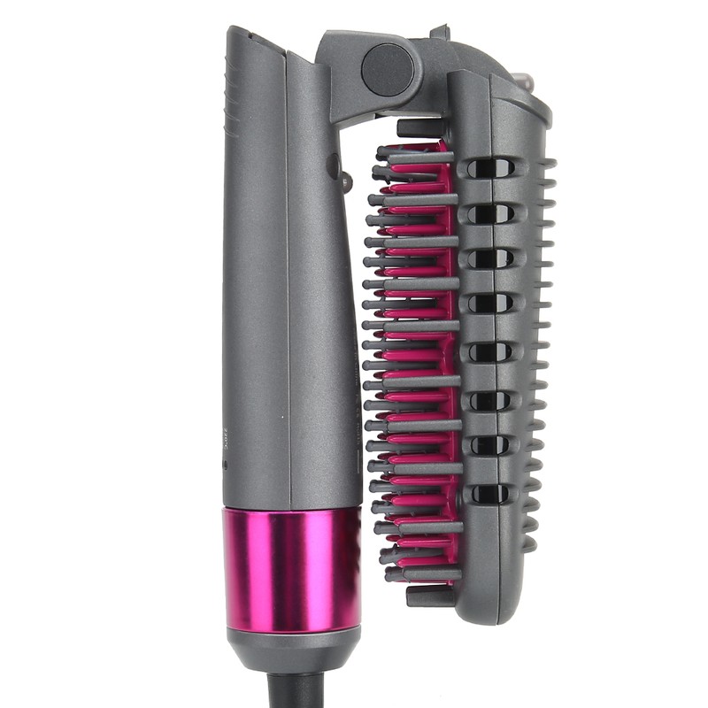 Foldable Negative Ion Hair Straightening Comb Adjustable Hair Straightener