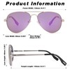 COASION Polarized Aviator Sunglasses for Men Women with Spring Hinge