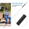 Rotating Head Folding Blind Cane Walking Stick with Red Reflective