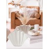 Shell Ceramic Vase Dried Flowers Handmade Vases for Home Decoration