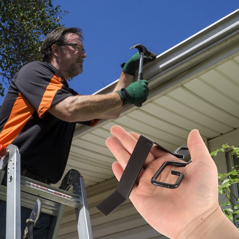 Angoily Pack of 2 rain chain adapter hooks for gutters,