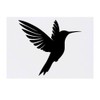 'Hummingbird Silhouette' Temporary Tattoo - Water Resistant, Skin-Safe, Non-Toxic Transfer