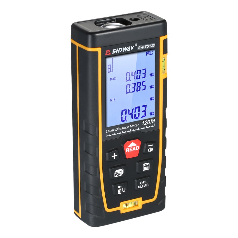 SNDWAY Handheld Digital Laser Distance Meter Portable Mini Range Finder