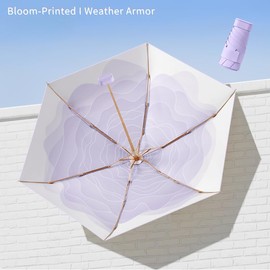 PTGRSWK Ultra-Compact Travel Umbrella - Mini Purse Umbrella, Tiny Lightweight Design for Sun & Rain