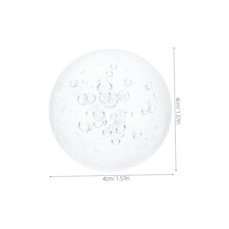 BESPORTBLE Crystal Sphere Decorative Glass Orbs 4cm Bubble Balls for