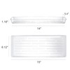 Kingrol 16 Pack Rectangular Plant Drip Trays, Clear Plant Saucers