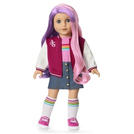 American Girl, Truly Me 18-inch Doll #116 with Light-Blue Eyes, Wavy Purple-and-Pink Hair, Light Skin, for Ages 6+