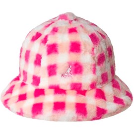 Kangol Faux Fur Casual - Pink Gingham/XL Bucket Hat