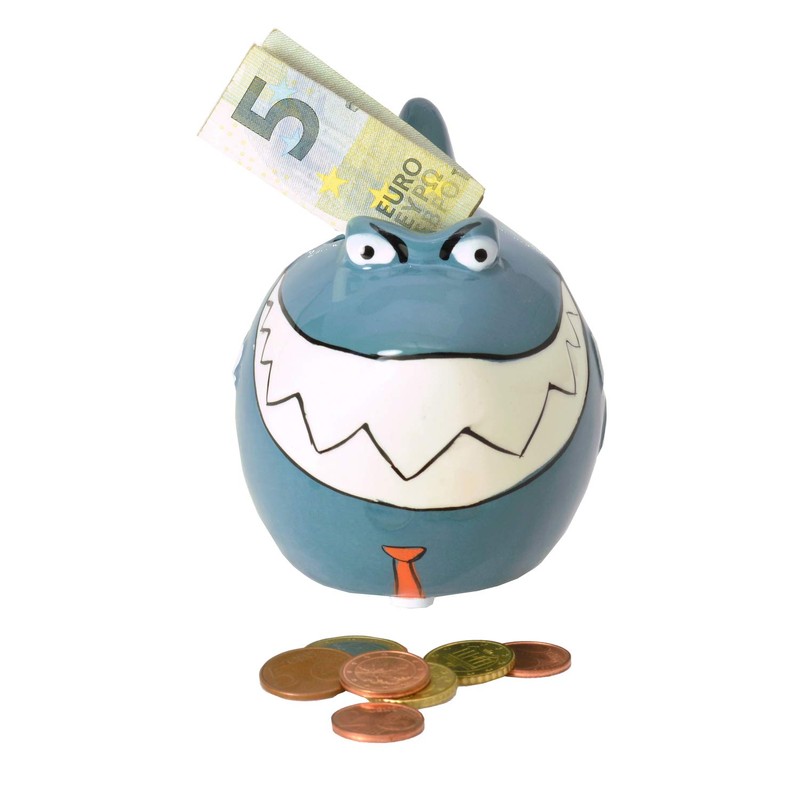 KCG Money Box Piggy Bank Small Financial Shark