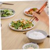 BIUDECO Wooden Tableware Set with Tie Wire Chopsticks Spoon Fork