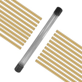 Brass Brazing Rods 1/16"X 13", 20 Sticks Turning Brass Solder，Solid Brass Low Temperature Welding Rods for DIY Craft ，Air Conditioner, Refrigerators，Drill, Valve