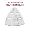 LEONTOOL 50 Pcs Triangle Sanding Pads 40 Grit 3-1/2 Inches