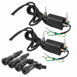 Motorcycle Accessory Ignition Coil Kit with 4 caps for KZ, GS, CB 650 750 900