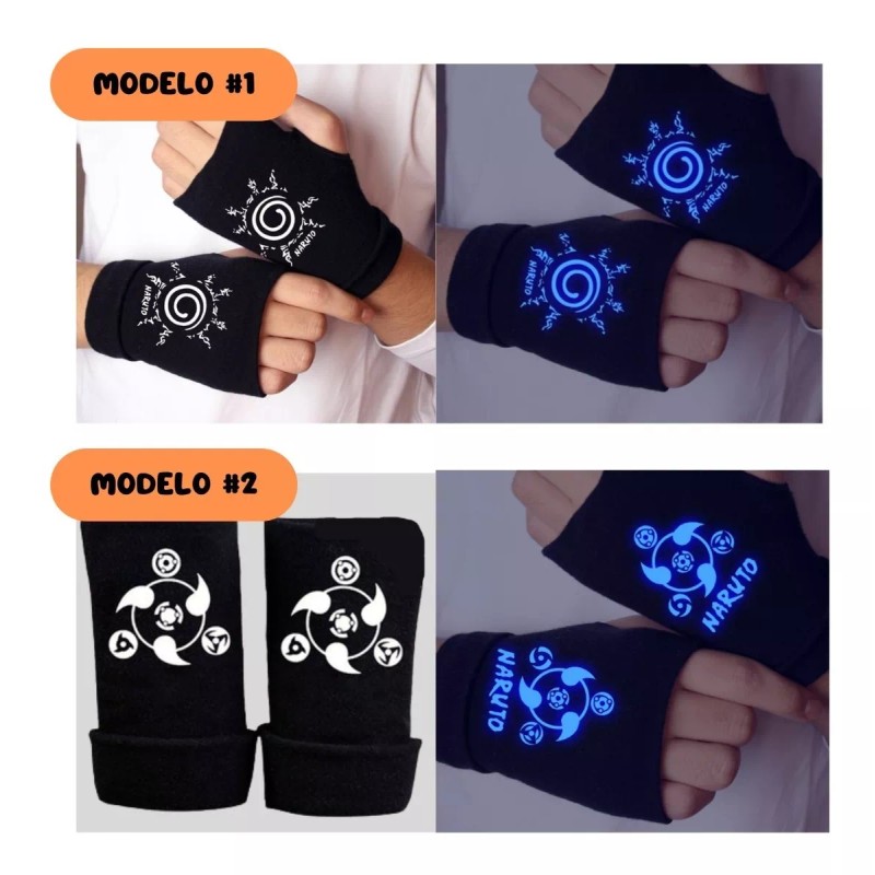 Veraly Guantes De Media Manga Anime Naruto Luminosos Unisex 1