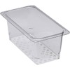 Cambro 35CLRCW135 Camwear Colander, 6-15/16" x 12-3/4" x 5"D, clear