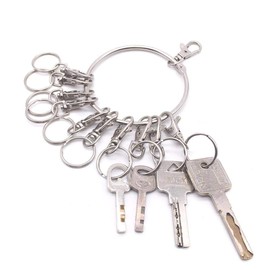 SITEDAN Key Chain, Multi-Row Key Ring, Key Locker, Key Rack, Key Management, Key Bundle, Nascan Ring, Locking Function, Commercial Use (10 Rows of Nascan Rings)