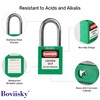 Boviisky 6 Green, Keyed Different, 2 Keys Per Lock, OSHA