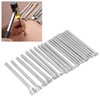 20Pcs Leather Stamping Tools Different Patterns High Hardness Anti Rust