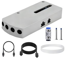 MITENSLE AMS Hub with Integrated AMS Filament Buffer 4-in-1 for X1, P1P, P1S, H2D 3D Printers, Compatible with AMS/AMS 2 Pro/AMS HT, Supports Up to 16-Color Printing