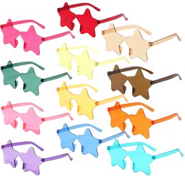 BIRDDIE Occhiali da sole Occhiali da festa (12 PCS occhiali da sole a stelle)