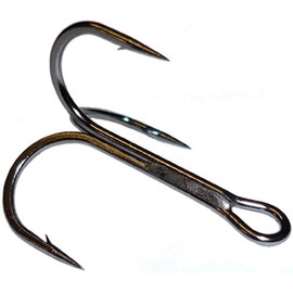 VMC 9650 X-Strong Round Bend Treble Hook 25 Pack - Black Nickel (8(25 Pack))