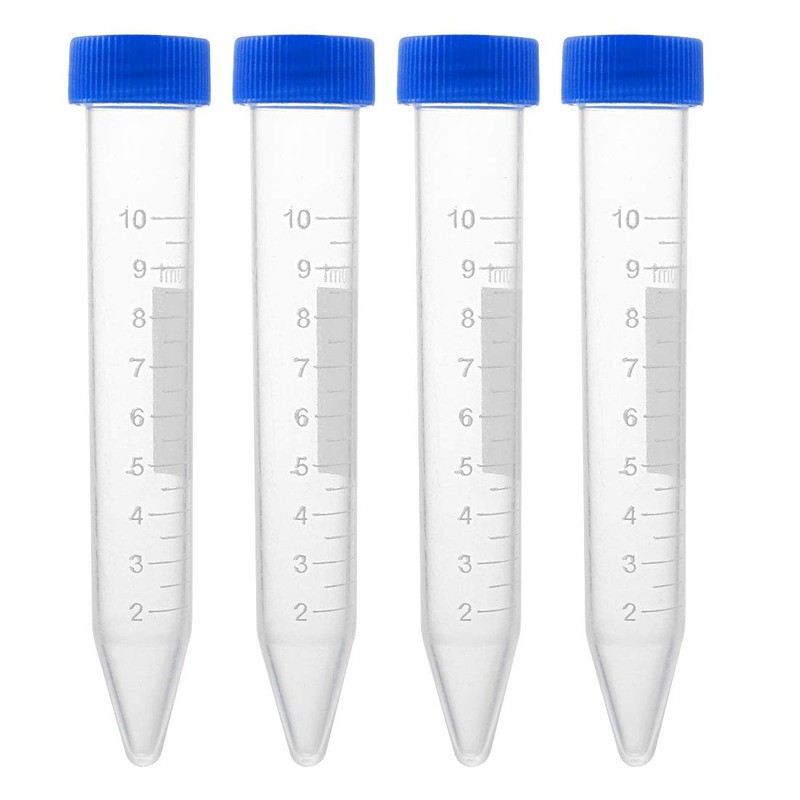 sourcing map Pack of 10 10 ml Plastic Centrifuge Tube