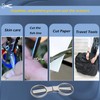 GIVEDOUA 2Pcs Folding Scissors,Safe Portable Travel Scissors,Stainless Steel Telescopic Cutter