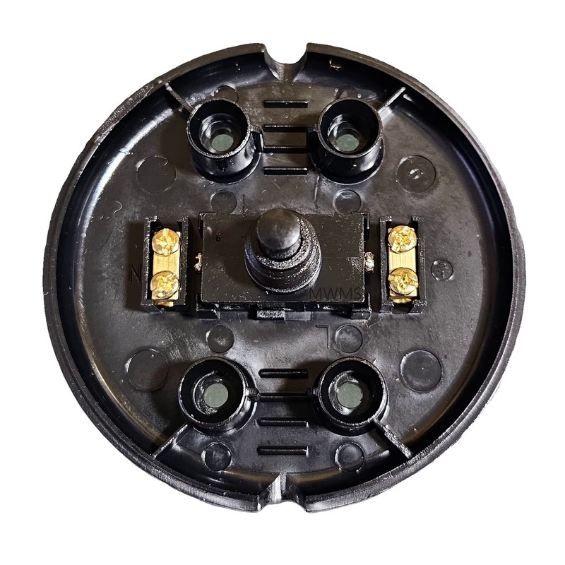 Foot Switch with Screw Contacts 1 Pin 2A 250V Black