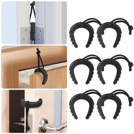 Profasion 6 Pack First Responder Door Stops, Door Stoppers for Law Enforcement, Police, Emergency Medical Services, Door Stoppers Wedge, Black