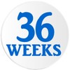 36 Weeks - 3 Pack Circle Stickers 3 Inch -