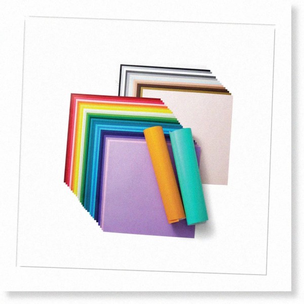 Vivora Durable Vinyl Creation Kit: Everything Sampler, 12x12 Sheets &