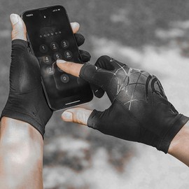 Fishing Gloves - UV Protective Fishing Gloves,Touchscreen Ice Silk Anti-Slip Breathable Gloves for Kayaking Paddling Fly Fishing Photography Hiking Jogging Cycling Walking