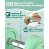 LittleHugs Toy Straps for Baby, 5pcs Adjustable Toy Holder for