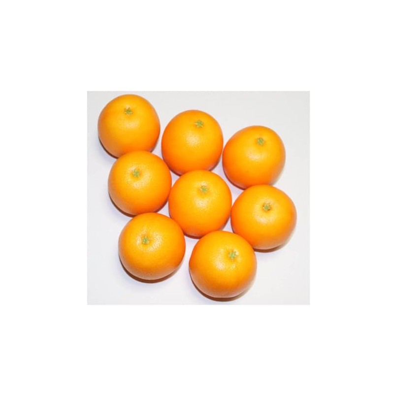 GuCra Orange Lifelike Fruit Model 8 Pack Food Sample (Lightweight)