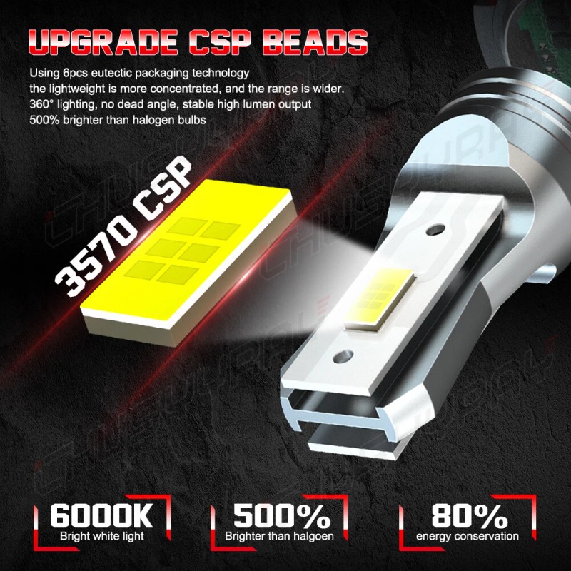 CHUSYYRAY For Rancher Rubicon Fourtrax Foreman TRX500 LED Headlight Bulb